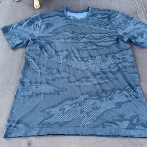 lululemon athletica Navy Patterned Tee